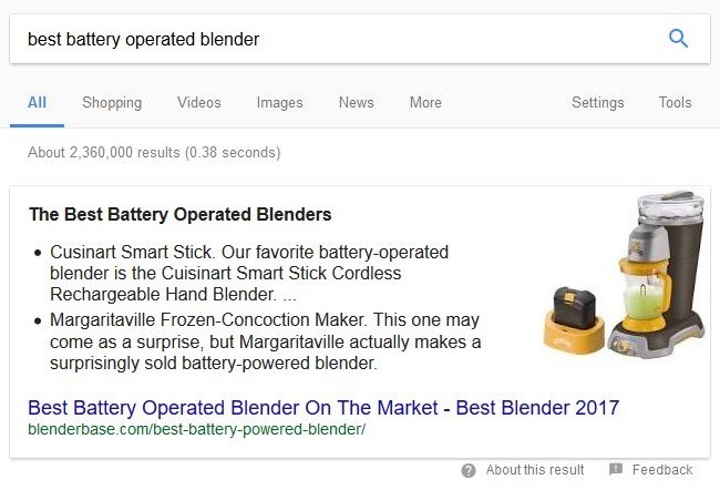 Google Snippet headers