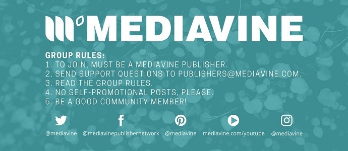 Mediavine publishers Facebook group