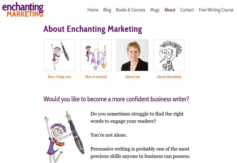 Enchanted Marketing About page