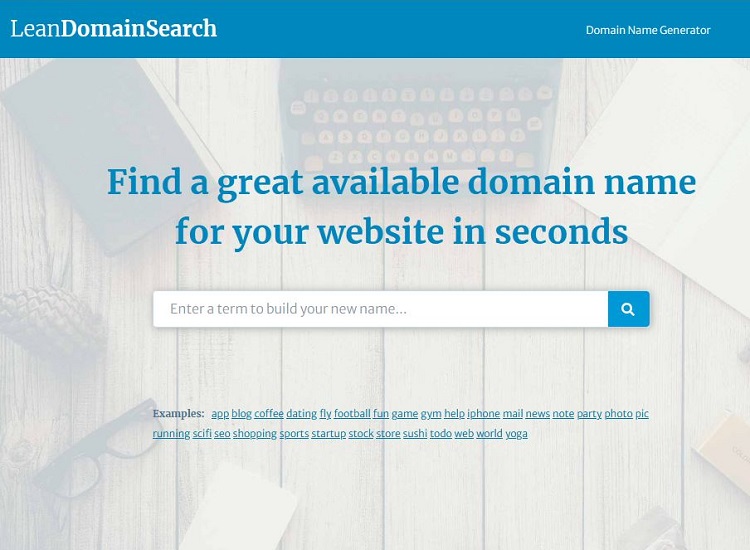 Lean Domain Search domain name generator