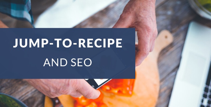 Jump to recipe button and SEO