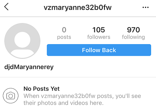 Instagram ghost account