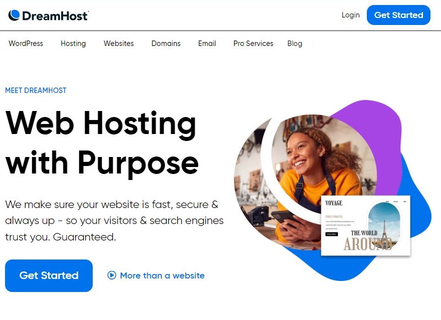 DreamHost web hosting